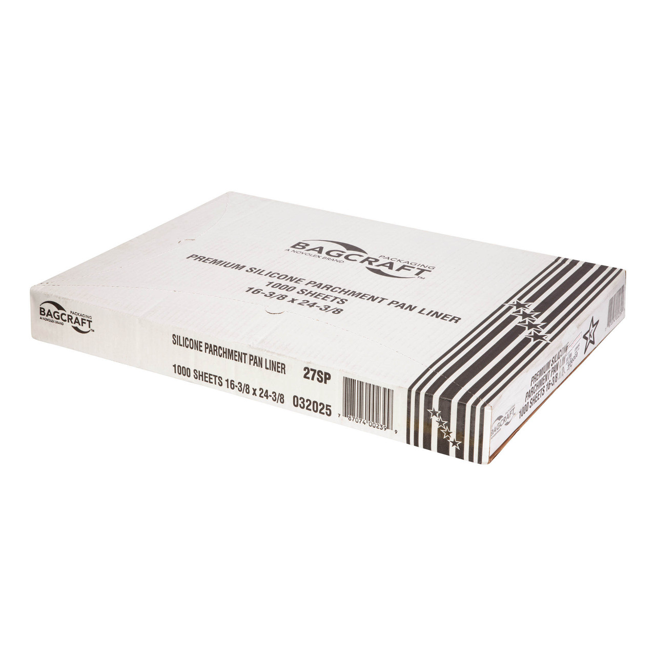 Silicone release pan liners Premium parchment pan liners 27SP - Color White - Dimensions 16.375 x 24.375 (P032025)