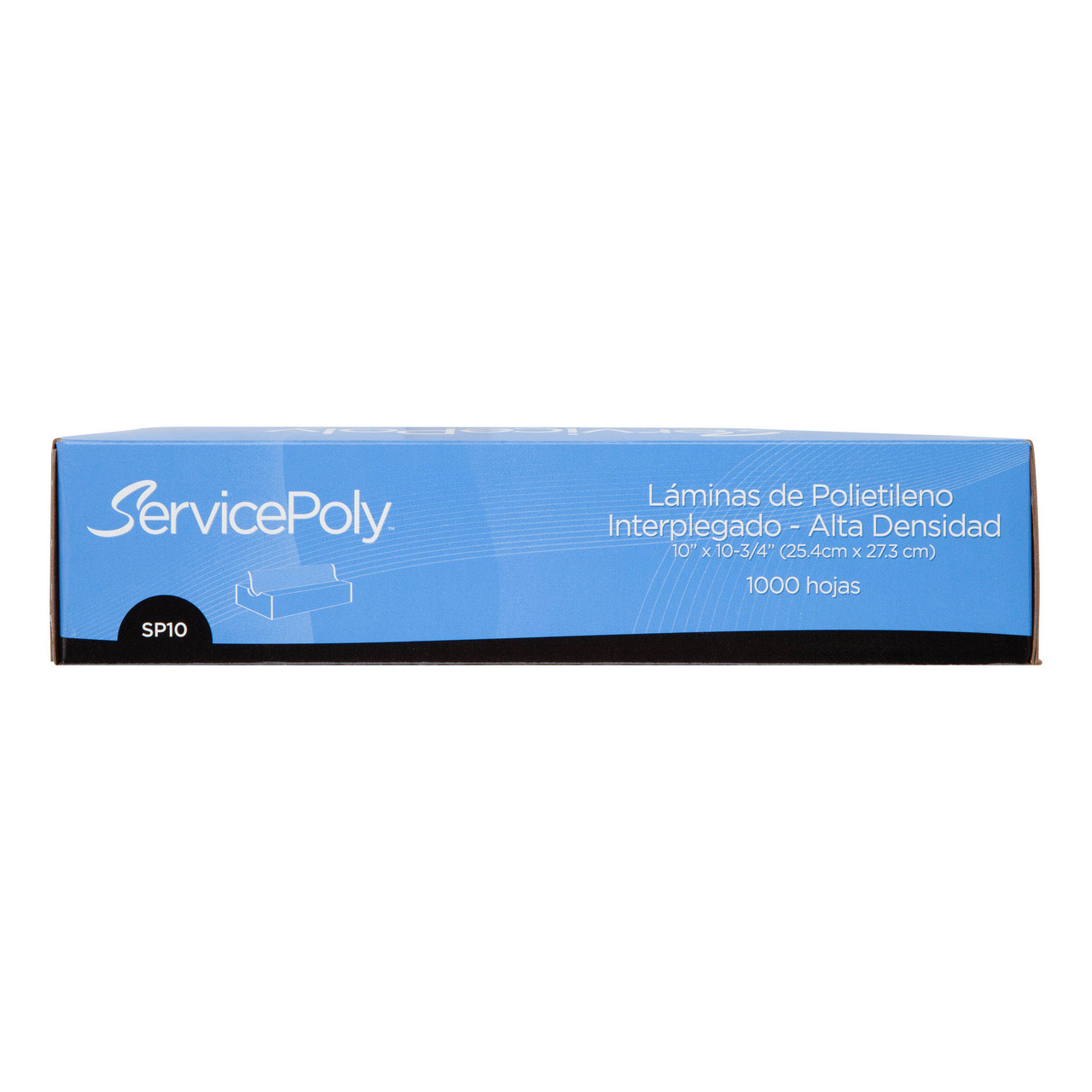 ServicePoly® interfolded sheets pick up sheet SP10 - Color Clear - Dimensions 10.00 x 10.75 (P014010)