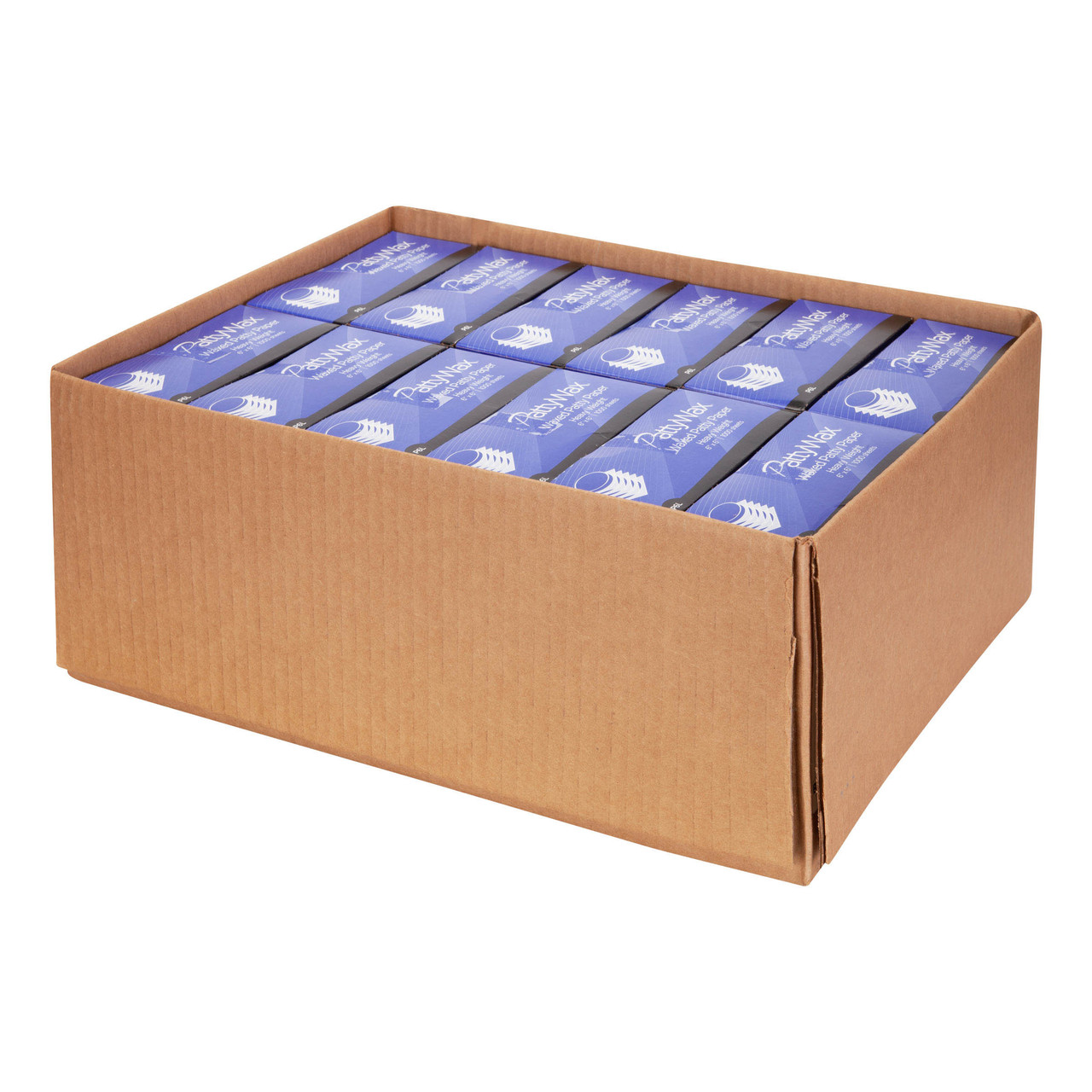 PattyWax® paper sheets waxed sheet heavy P6 - Color White - Dimensions 6.00 x 6.00 (P051601)