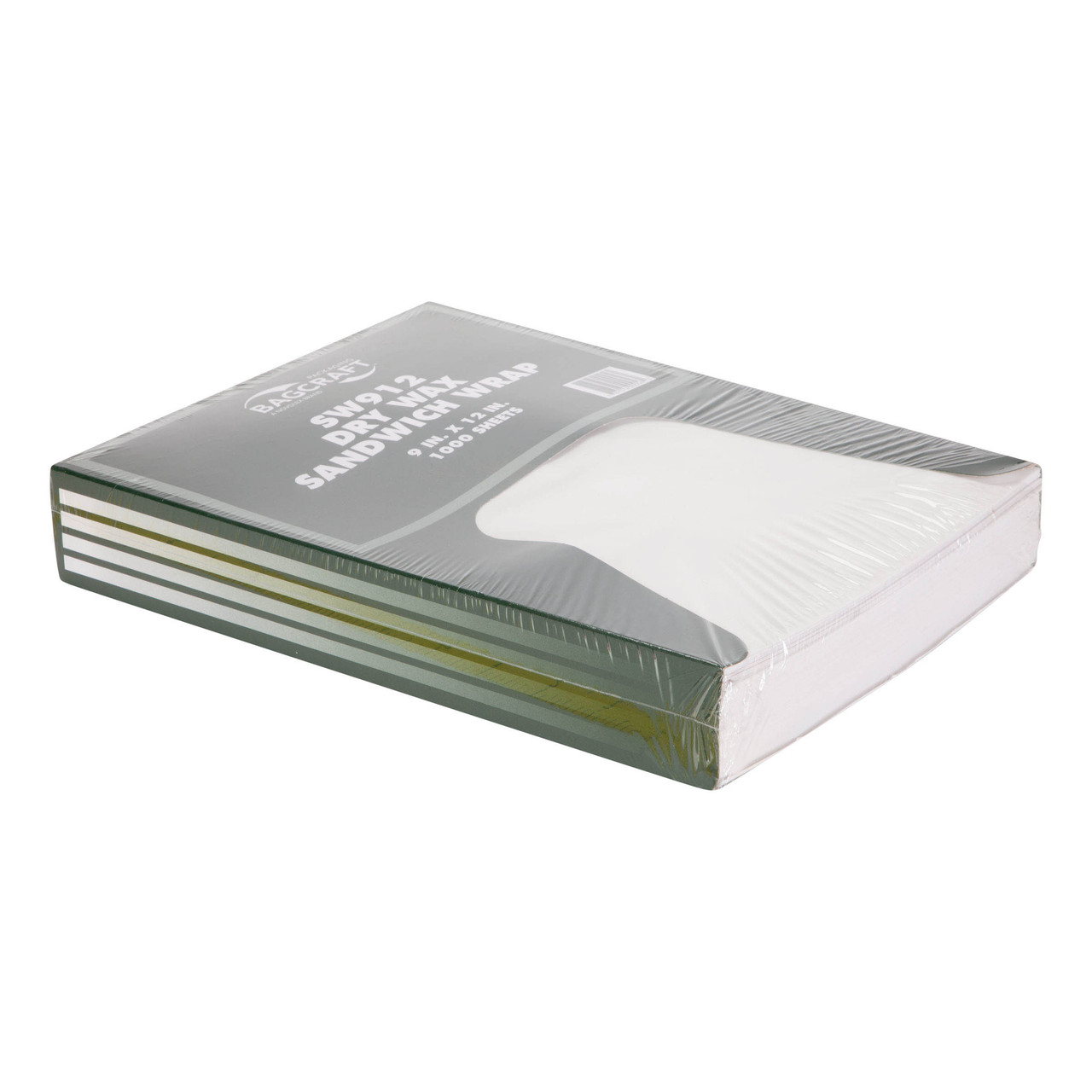 Dry wax paper wrap & liner SW912 - Color White - Dimensions 9.00 x 12.00 (P054009)
