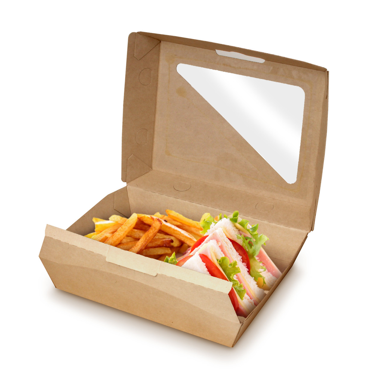 EcoCraft Eco-Flute ToGo! Insulated Window Container 7.88x5.94x2.75 NFN-F608RQVTWF)