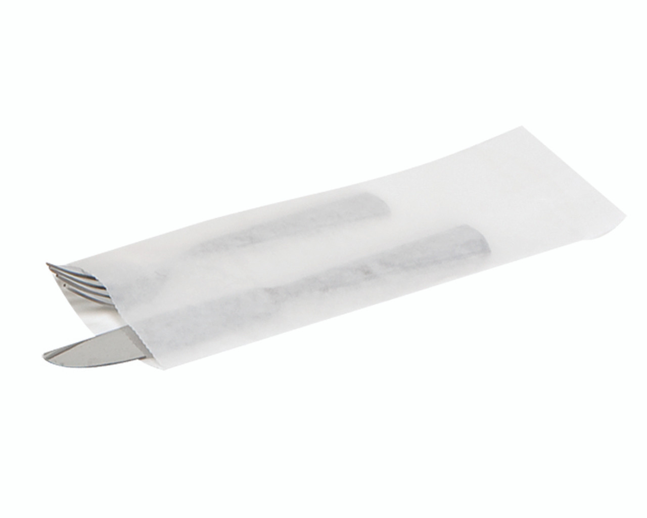 Silverware bags Silverware bag - Color White - Dimensions 2.75 x 10.00 (300039)