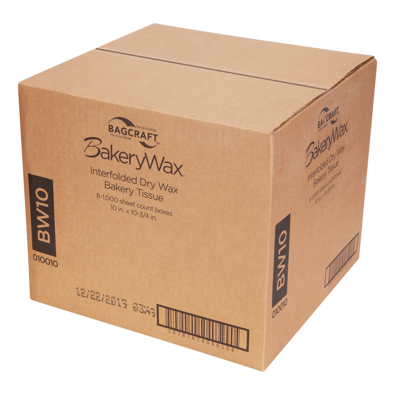BakeryWax® interfolded dry wax tissue BW10 - Color White - Dimensions 10.00 x 10.75 (P010010)