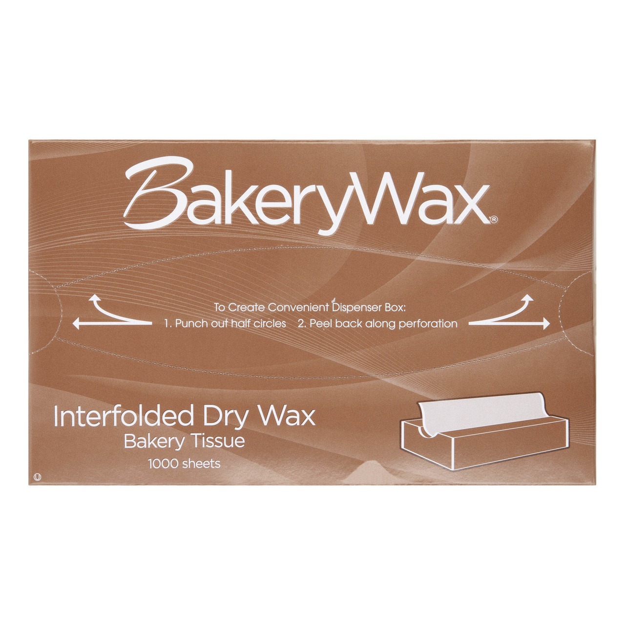 BakeryWax® interfolded dry wax tissue BW10 - Color White - Dimensions 10.00 x 10.75 (P010010)