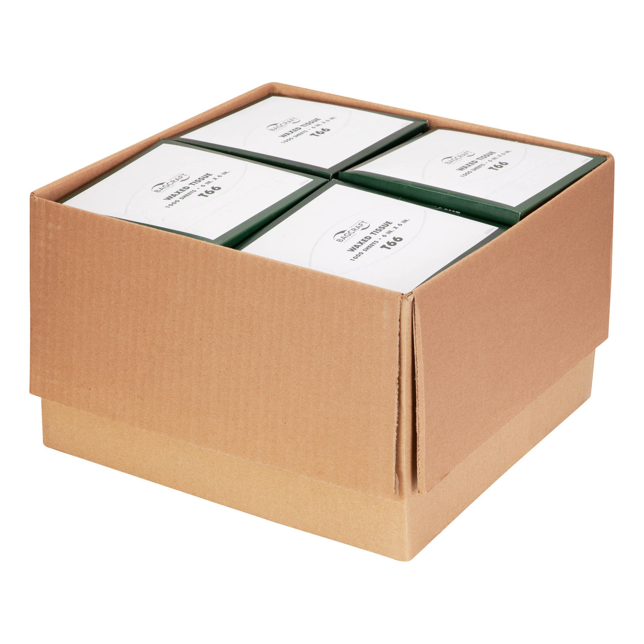 BakeryWax® Flat bakery tissue T66 - Color White - Dimensions 6.00 x 6.00 (P035066)
