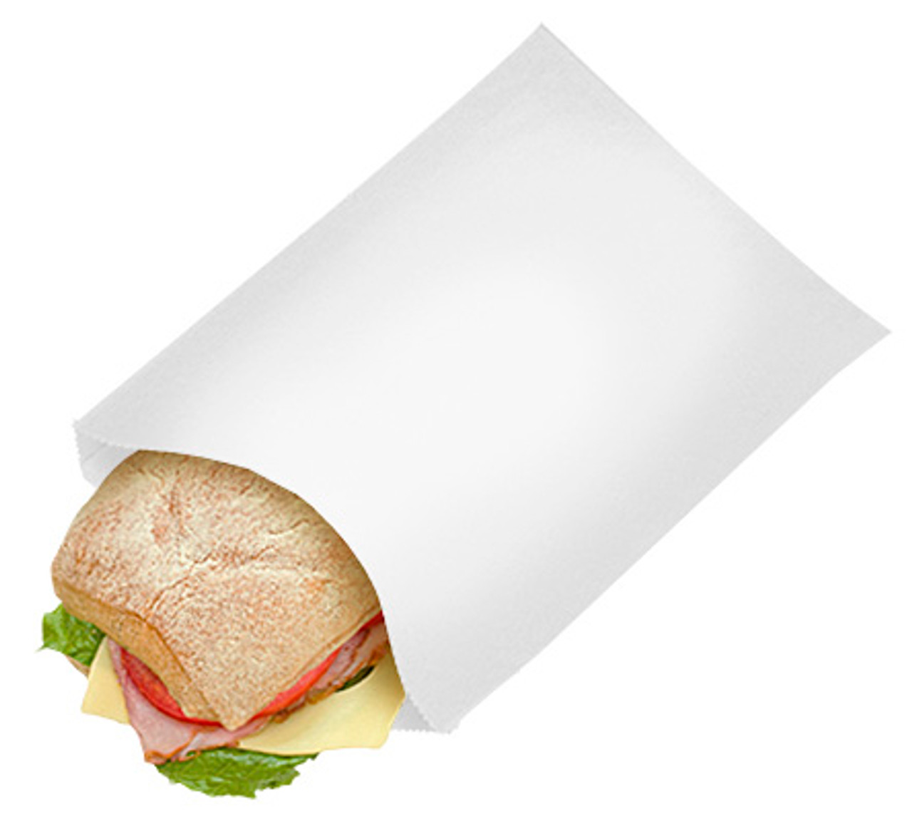 Grease resistant single-serve bags PB25 - White - Dimensions 6.50 x 1.00 x 8.00 (300422) Grease resistant single-serve bags PB25 - White - Dimensions 6.50 x 1.00 x 8.00 (300422)