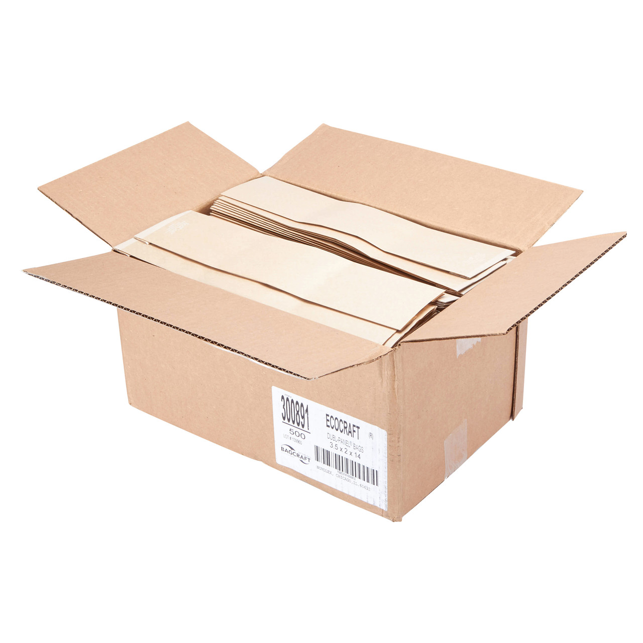Dubl Panel® window bread bags EcoCraft ® bread bag - Color Artisan - Dimensions 3.50 x 2.00 x 14.00 (300891)