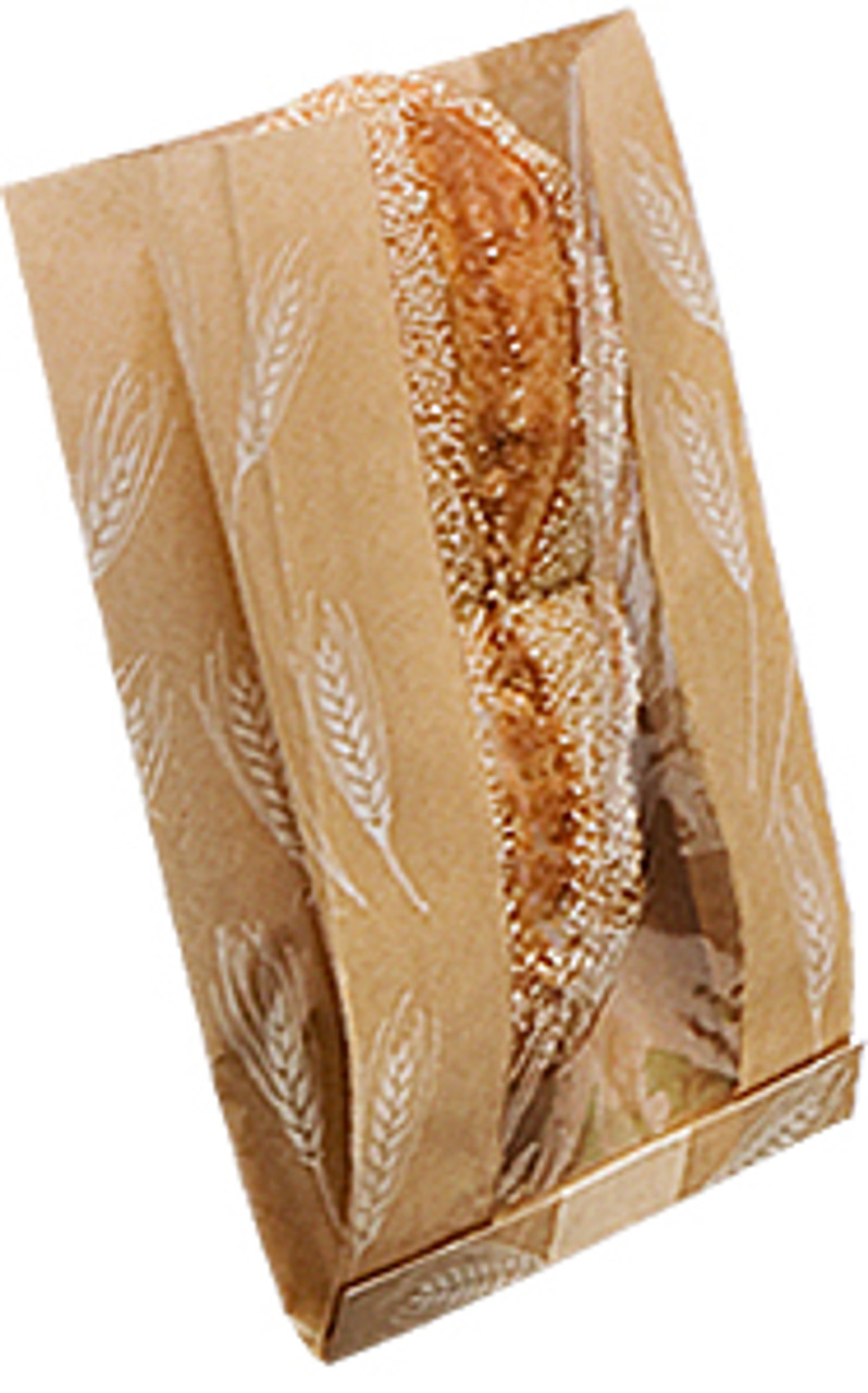 Dubl Wax® window bread bags Wheat window bag with seal strip - Color Artisan - Dimensions 8.00 x 3.50 x 12.75 (300887) Dubl Wax® window bread bags Wheat window bag with seal strip - Color Artisan - Dimensions 8.00 x 3.50 x 12.75 (300887)