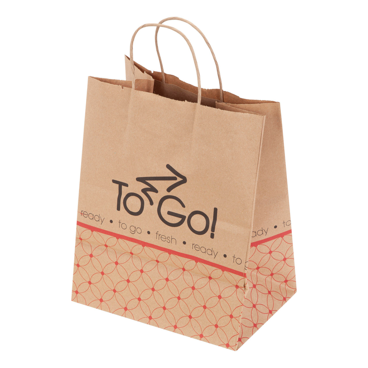 Dubl Life® ToGo! Bistro  shopping bags  - natural - 10.00 x 6.75 x 12.00 (29732)