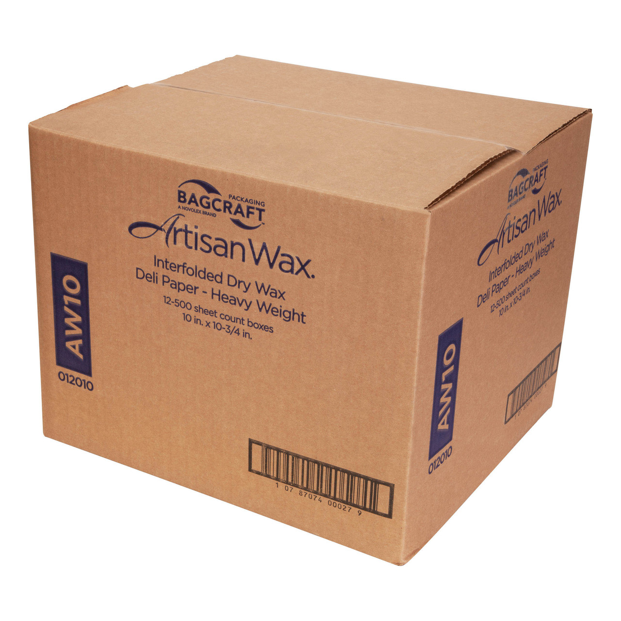 ArtisanWax interfolded dry wax deli paper AW10 - Color White - Dimensions 10.00 x 10.75 (P012010)