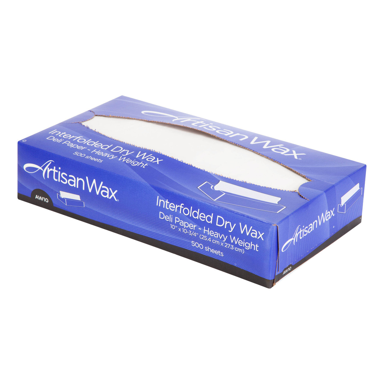 ArtisanWax interfolded dry wax deli paper AW10 - Color White - Dimensions 10.00 x 10.75 (P012010)
