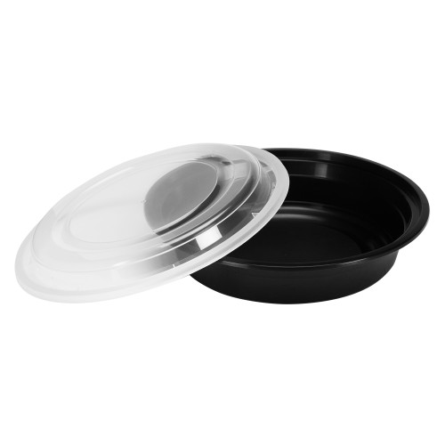 Blaze Hot Food Packaging 24 oz Microwave Safe Container  Lid Combo Pack IMRD24CMB150