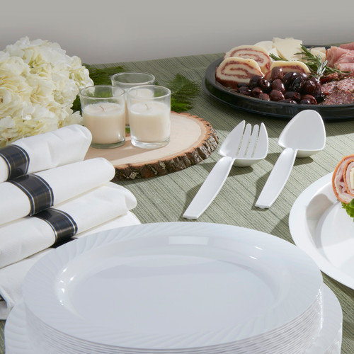 Reflections Cutlery Napkin Rolls FKS in WH LinenQuality 17x17 432x432mm Napkin Roll REFROLL3