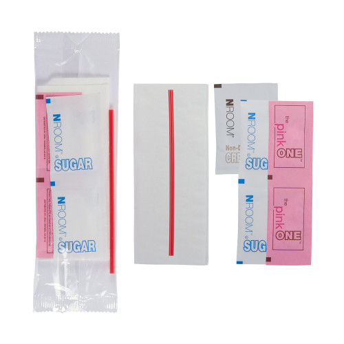 Coffee Condiment Kits 2 Sugars 2 Sugar Subs 1 Creamer 1 Stirrer 1 Napkin CA41111 Coffee Condiment Kits 2 Sugars 2 Sugar Subs 1 Creamer 1 Stirrer 1 Napkin CA41111