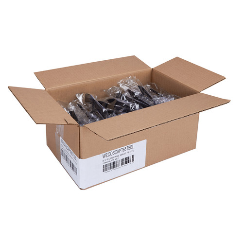 Petites Servingware 65 Wrapped Black Tongs WECOSCAPT65TSBL