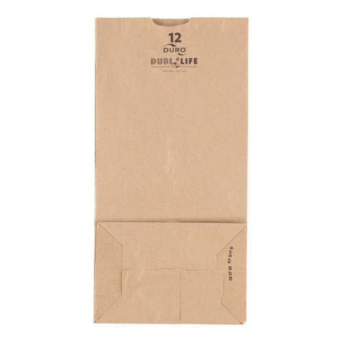 12# Dubl Life® SOS bag 40# recycled kraft FSC BPI - 500 PK (18412) 12# Dubl Life® SOS bag 40# recycled kraft FSC BPI - 500 PK (18412)