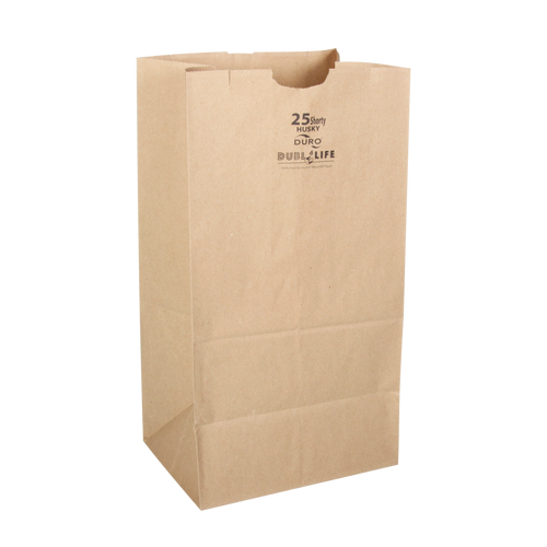 25# SH Dubl Life® Husky SOS bag 50# recycled kraft FSC BPI - 400 PK (70224)
