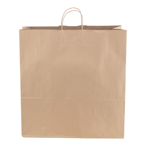 Cargo Dubl Life® shopping bag 70# recycled kraft FSC BPI - 200 PK (87148)