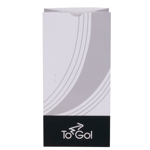 ToGo! meal bag with vents & tin tie small - Color White - Dimensions 8.25 x 5.25 x 8.75 (301045)