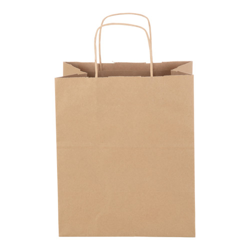 Bistro Dubl Life® shopping bag 60# recycled kraft FSC BPI - 250 PK (87490)