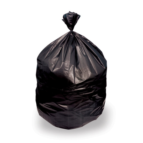Stock LLDPE Can Liners - 20-30 Gal 30 x 36 LLDPE 0.65 Mil Black 250i (H6036HK)