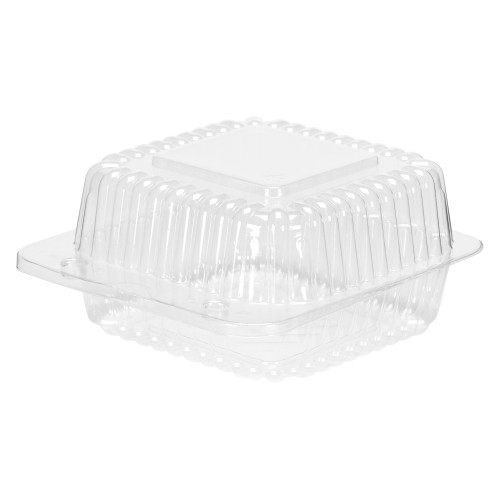 Clear small deep clamshell container button closure (2114) 