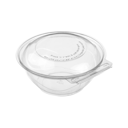 24 oz clear round BreakAway™ bilingual container (5HGR024-TV-F) 