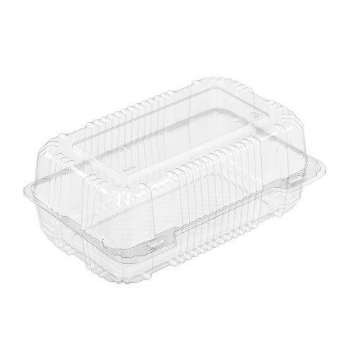 50%                            Clear large hinged utility container - PCR
Post
Consumer
B (02438PCR50) 