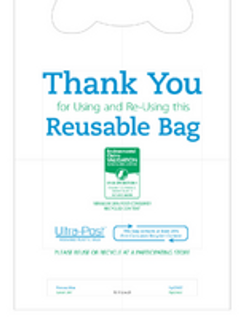 Eco Blend® Thank You T-Shirt Bags - High Recycled Content - 75% 11.50 x 6.50 x 21.00 - 12 x 5