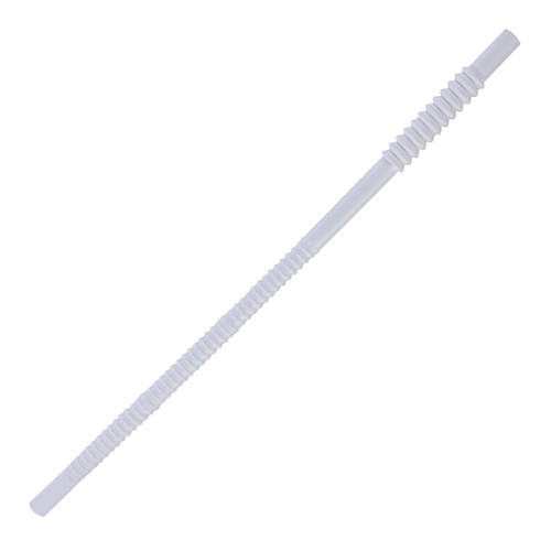 Memorables Straws STW12WHITE2000    12” White Souvenir Flex Straw (STW12WHITE2000)