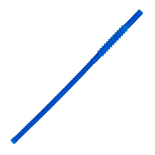 Memorables Straws STW12BLUE2000      12” Blue Souvenir Flex Straw (STW12BLUE2000)