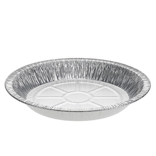 Pactiv Evergreen 10" Aluminum Pie Pan, Full Curl, Silver, 500 ct.