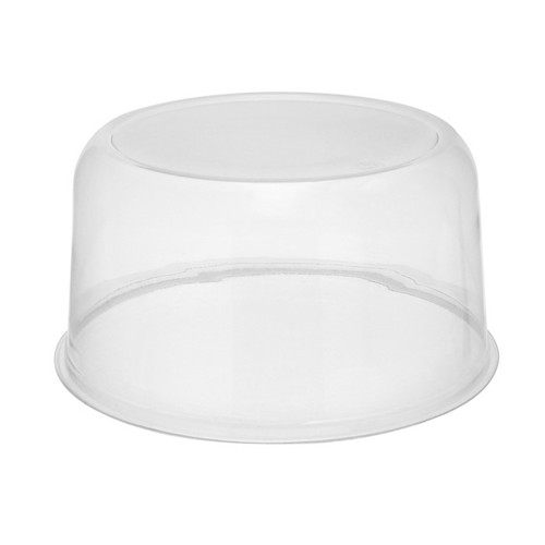 Pactiv Evergreen 4.5" Tall Smooth Wall Dome for 7" Cake, Clear, 100 ct.