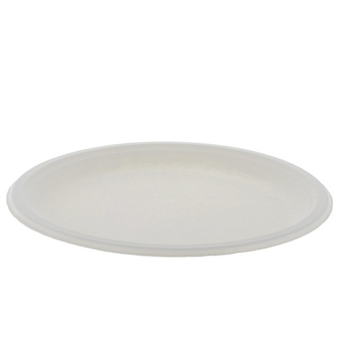 Sysco Earth Plus 10" PFAS-Free Compostable Fiber Blend Plate, White, 500 ct.