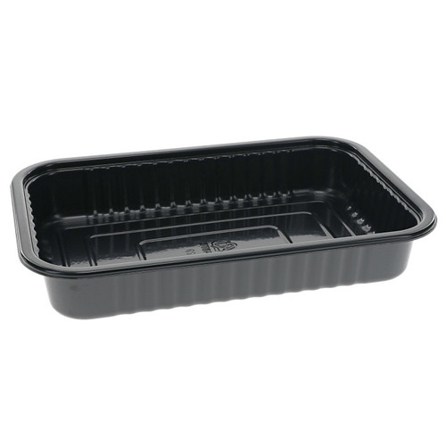 Pactiv Evergreen 27 oz. CPET Brownie Tray, Black, 375 ct.