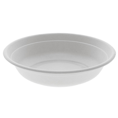 EarthChoice 32 oz. 8" PFAS-Free Compostable Fiber Blend Bowl, White, 400 ct.