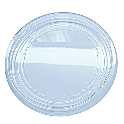 VBTGRTL1C - Victoria Bay Round RPET Plug-Fit Lids, Clear, 500 ct.