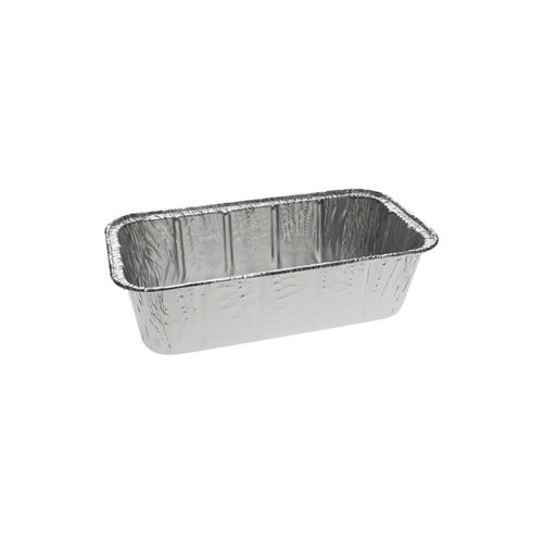 Pactiv Evergreen 2 lb. Aluminum Loaf Pan, Full Curl, Silver, 300 ct.