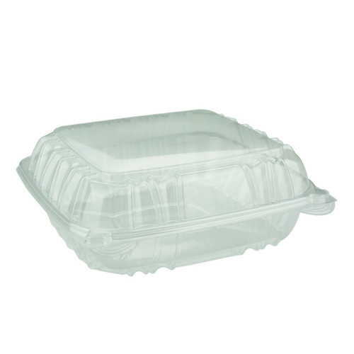 Sysco Classic 8" OPS Hinged Lid Container, Clear, 200 ct.