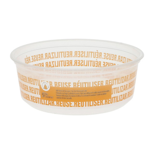 GFS Re.Source 8 oz. Polypropylene Round Deli Containers, Clear, 500 ct.
