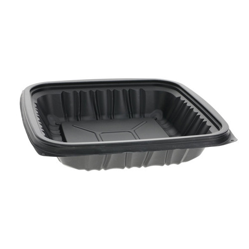 EarthChoice 35 oz., 8.5 x 8.5" Entrée2Go Container, Black, 154 ct.