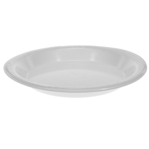 Sysco Classic 9" Laminated PS Foam Plate, White, 1,000 ct.