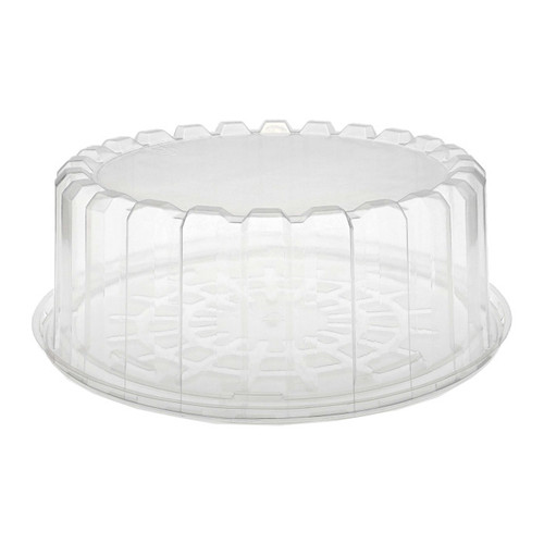 Pactiv Evergreen 8" Showcake OPS Cake Base and Shallow Dome Lid, Clear, 100 ct.