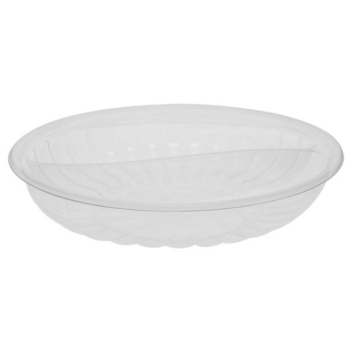 Pactiv Evergreen 12" 2-Compartment Catering Bowl, Clear, 25 ct.