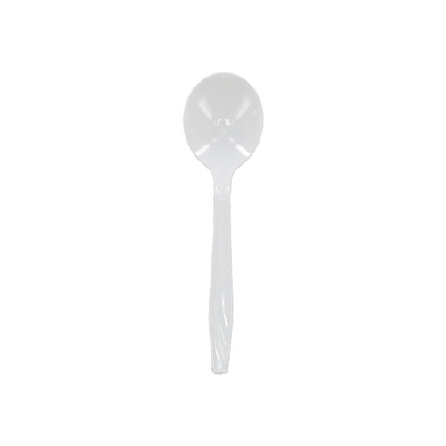 Sysco Classic Medium-Heavy Weight HIPS Soup Spoons, White, 1,000 ct.