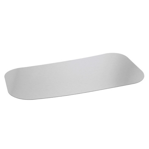 Pactiv Evergreen Foil Laminated Board Lid Cover For 7002 Containers, White/Silver, 500 ct.