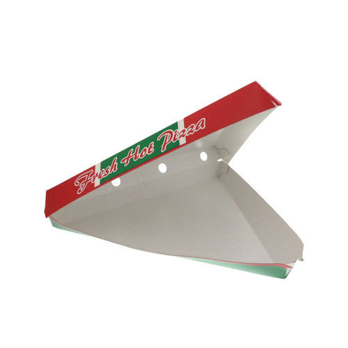 Pactiv Evergreen Paper Pizza Clamshell with Fresh Hot Pizza Logo, Green/Red, 220 Ct.