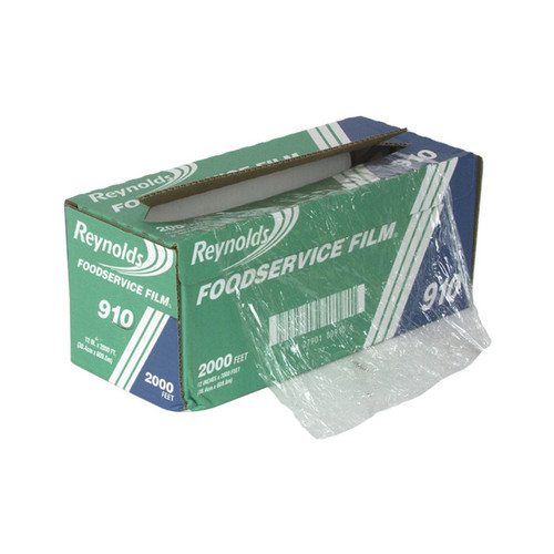 Reynolds12" x 2,000' Foodservice Film Wrap with Metal Serrated Cutter, 1 ct.