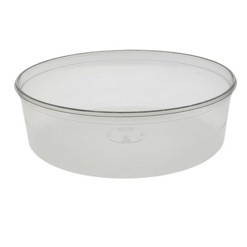 Pactiv Evergreen 96 oz. 10" PET Round Deli Tub, Clear, 100 ct.