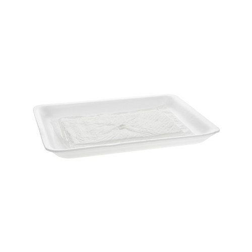 9P White Processor Tray with Pad